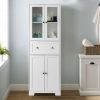 FCH MDF Spray Paint 4 Doors 1 Pump Bathroom Cabinet White