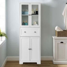 FCH MDF Spray Paint 4 Doors 1 Pump Bathroom Cabinet White