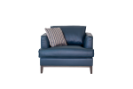 Aspen Navy Top Grain Leather Chair