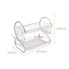 Multifunctional S-shaped Dual Layers Bowls & Dishes & Chopsticks & Spoons Collection Shelf Dish Drainer XH