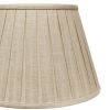 Slant Linen Box Pleat Softback Lampshade with Washer Fitter, Oatmeal