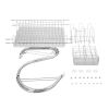 Multifunctional S-shaped Dual Layers Bowls & Dishes & Chopsticks & Spoons Collection Shelf Dish Drainer XH