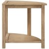 Bathroom Side Table 17.7"x17.7"x17.7" Solid Wood Teak