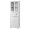 FCH MDF Spray Paint 4 Doors 1 Pump Bathroom Cabinet White