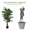 4 Feet In/Outdoor Trunks Artificial Ficus Silk Tree