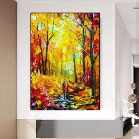 Modern Abstract abstract forest Gold Foil tree Oil Painting large hand painted Abstract Painting Canvas For Home Decoration (size: 150x220cm)