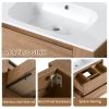 30" Wall Mounting Bathroom Vanity With Gel Sink