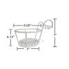 Hanging Railing Planters Flower Pot Holders Metal Planter Racks Fence Potted Stand Mounted Round Plant Baskets Container for Indoor Outdoor Use